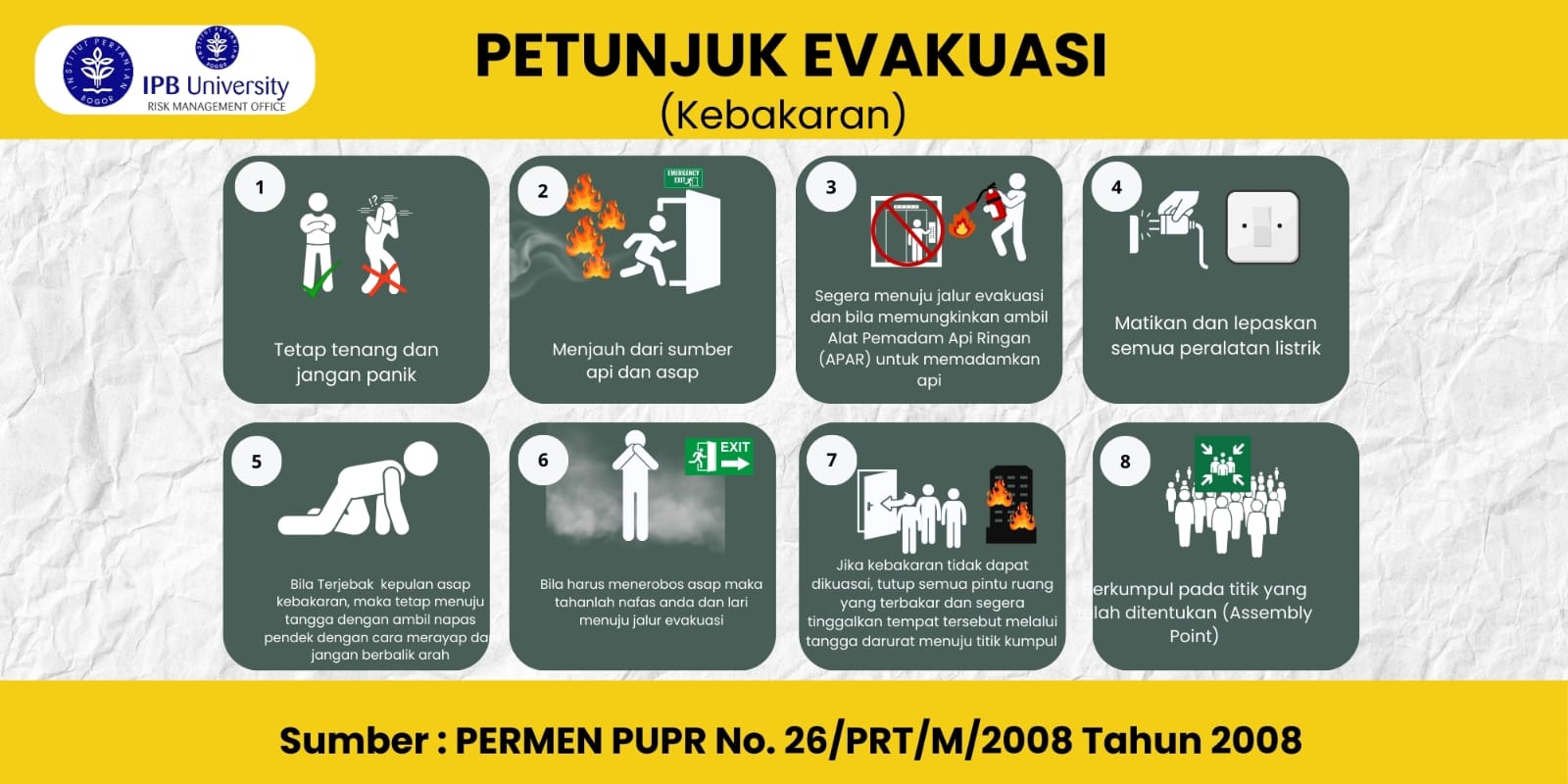 Petunjuk Evakuasi Kebakaran